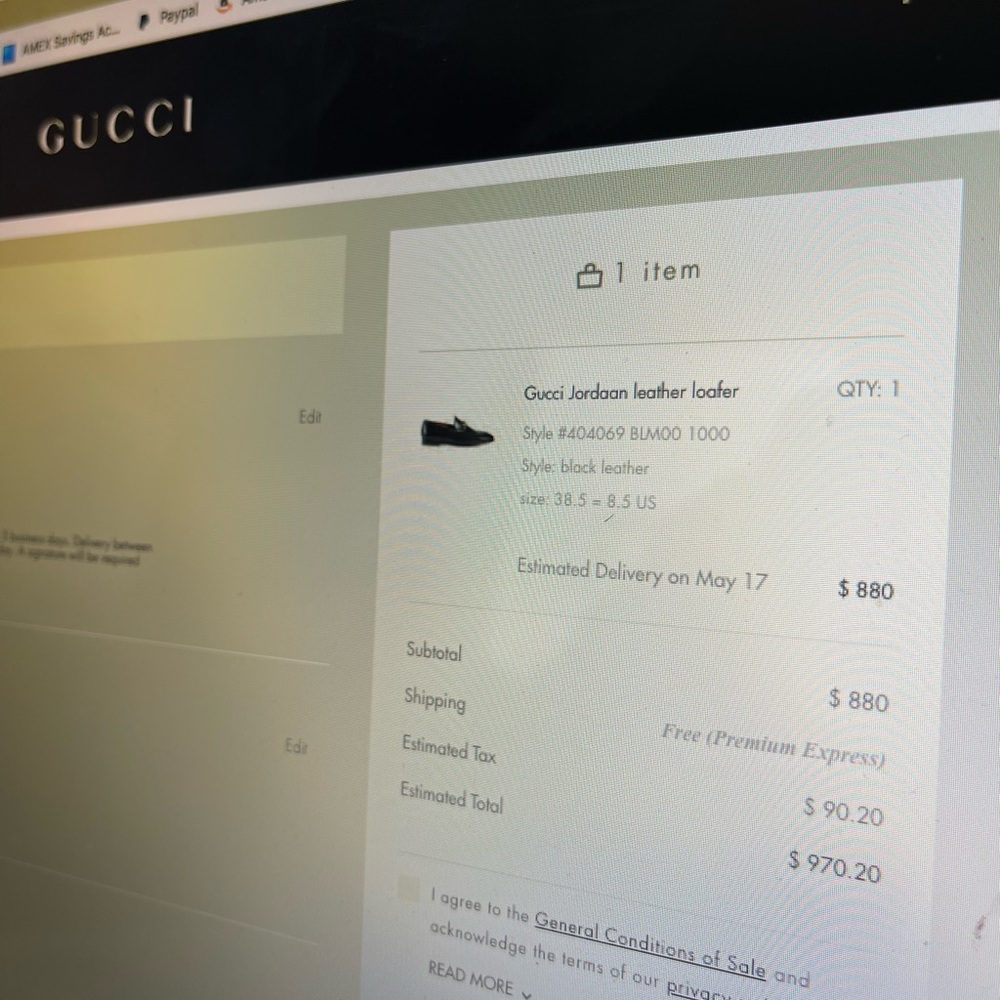 Gucci Jordaan Loafers Womens 9.5 (39.5 euro) - Picture 10 of 11